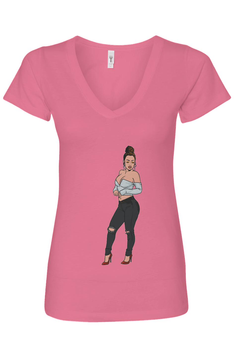 Latina Womens Ideal V-Neck